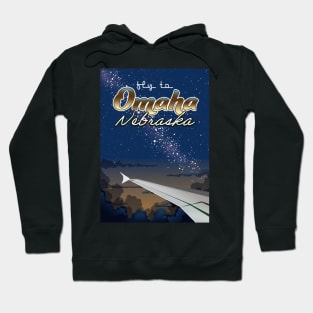 Omaha Nebraska Travel poster Hoodie